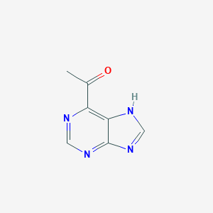 molecular formula C7H6N4O B061019 1-(1H-Purin-6-yl)ethanone CAS No. 188049-34-5