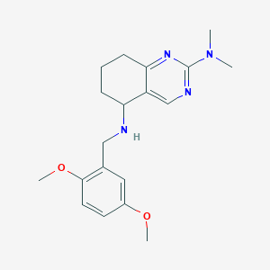 molecular formula C19H26N4O2 B6101906 N~5~-(2,5-dimethoxybenzyl)-N~2~,N~2~-dimethyl-5,6,7,8-tetrahydro-2,5-quinazolinediamine 