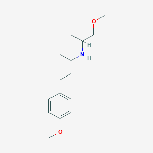 molecular formula C15H25NO2 B6101963 (2-methoxy-1-methylethyl)[3-(4-methoxyphenyl)-1-methylpropyl]amine 