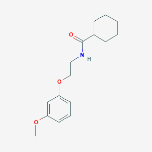 molecular formula C16H23NO3 B6102015 N-[2-(3-methoxyphenoxy)ethyl]cyclohexanecarboxamide 