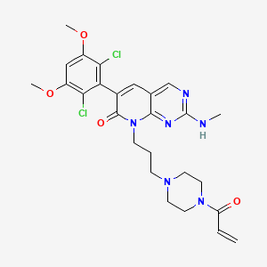 8-(3-(4-acryloylpiperazin-1-yl)propyl)-6-(2,6-dichloro-3,5-dimethoxyphenyl)-2-(methylamino)pyrido[2,3-d]pyrimidin-7(8H)-one