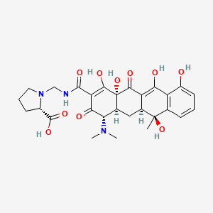 molecular formula C28H33N3O10 B610205 Prolinomethyltetracycline CAS No. 37106-99-3