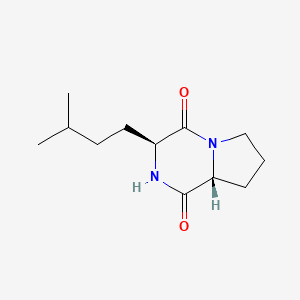 molecular formula C12H20N2O2 B610206 Prolyldiketopiperazine B CAS No. 62835-71-6