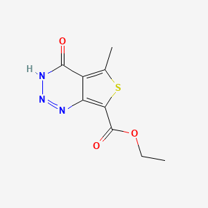 molecular formula C9H9N3O3S B6102089 ethyl 5-methyl-4-oxo-3,4-dihydrothieno[3,4-d][1,2,3]triazine-7-carboxylate 