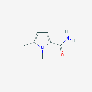 molecular formula C7H10N2O B061021 1,5-二甲基-1H-吡咯-2-甲酰胺 CAS No. 174151-06-5