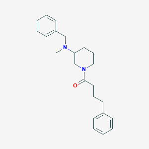 molecular formula C23H30N2O B6102126 N-benzyl-N-methyl-1-(4-phenylbutanoyl)-3-piperidinamine 
