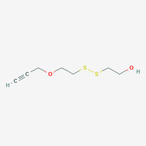molecular formula C7H12O2S2 B610221 Propargyl-PEG1-SS-alcohol 