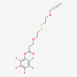 molecular formula C16H15F5O4S2 B610223 Propargyl-PEG1-SS-PEG1-PFP ester CAS No. 1817735-30-0