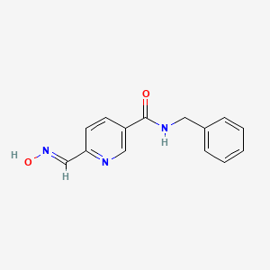 molecular formula C14H13N3O2 B6102273 N-benzyl-6-[(hydroxyimino)methyl]nicotinamide 