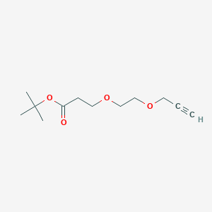 molecular formula C12H20O4 B610229 Propargyl-PEG2-Boc 