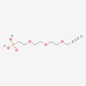molecular formula C9H17O6P B610234 Propargyl-PEG3-phosphonic acid 