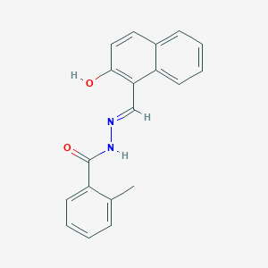 molecular formula C19H16N2O2 B6102392 N'-[(E)-(2-hydroxynaphthalen-1-yl)methylidene]-2-methylbenzohydrazide 