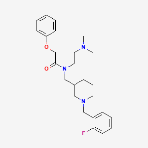 molecular formula C25H34FN3O2 B6102401 N-[2-(dimethylamino)ethyl]-N-{[1-(2-fluorobenzyl)-3-piperidinyl]methyl}-2-phenoxyacetamide 