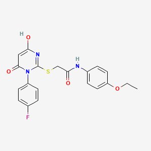 molecular formula C20H18FN3O4S B6102455 N-(4-ethoxyphenyl)-2-[1-(4-fluorophenyl)-4-hydroxy-6-oxopyrimidin-2-yl]sulfanylacetamide 