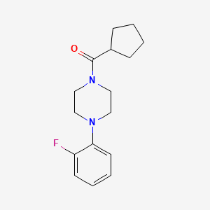 molecular formula C16H21FN2O B6102485 CYCLOPENTYL[4-(2-FLUOROPHENYL)PIPERAZINO]METHANONE 