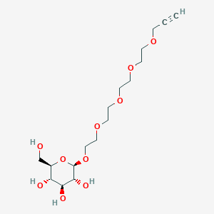 molecular formula C17H30O10 B610254 Propargyl-PEG5-beta-D-glucose CAS No. 1397682-63-1