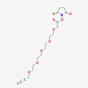 molecular formula C17H25NO9 B610256 Propargyl-PEG5-CH2CO2-NHS 