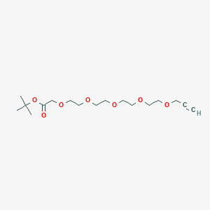 molecular formula C17H30O7 B610257 Propargyl-PEG4-O-C1-Boc 