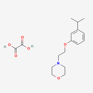 molecular formula C17H25NO6 B6102643 Oxalic acid;4-[2-(3-propan-2-ylphenoxy)ethyl]morpholine 