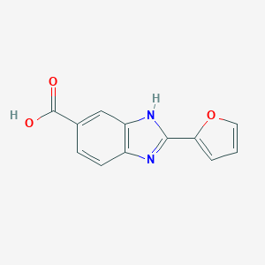molecular formula C12H8N2O3 B061027 2-Furan-2-yl-3H-benzoimidazole-5-carboxylic acid CAS No. 174422-10-7
