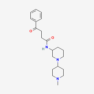 molecular formula C21H31N3O2 B6102744 N-(1'-methyl-1,4'-bipiperidin-3-yl)-4-oxo-4-phenylbutanamide 
