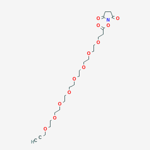 molecular formula C24H39NO12 B610277 Propargyl-PEG8-NHS ester CAS No. 2182601-74-5