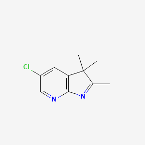 molecular formula C10H11ClN2 B610291 5-Chloro-2,3,3-trimethyl-3H-pyrrolo[2,3-b]pyridine CAS No. 596085-87-9