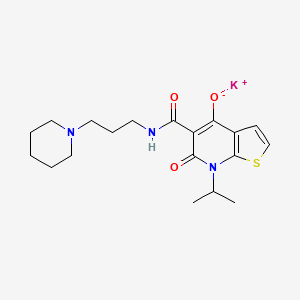 molecular formula C19H27N3O3S B610292 VRX-03011 CAS No. 869493-26-5