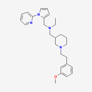 molecular formula C27H36N4O B6102920 N-({1-[2-(3-methoxyphenyl)ethyl]-3-piperidinyl}methyl)-N-{[1-(2-pyridinyl)-1H-pyrrol-2-yl]methyl}ethanamine 