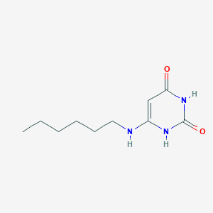 molecular formula C10H17N3O2 B610309 6-Hexylamino-1H-pyrimidine-2,4-dione CAS No. 72255-76-6
