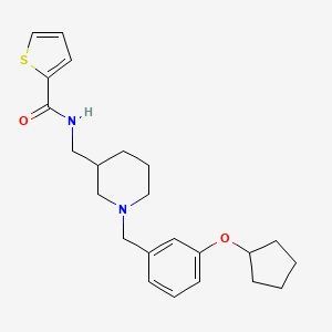 molecular formula C23H30N2O2S B6103267 N-({1-[3-(cyclopentyloxy)benzyl]-3-piperidinyl}methyl)-2-thiophenecarboxamide 