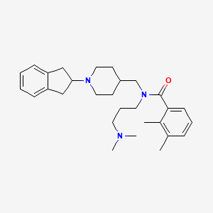 molecular formula C29H41N3O B6103411 N-[[1-(2,3-dihydro-1H-inden-2-yl)piperidin-4-yl]methyl]-N-[3-(dimethylamino)propyl]-2,3-dimethylbenzamide 
