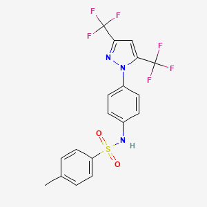 molecular formula C18H13F6N3O2S B610348 Pyr10 CAS No. 1315323-00-2