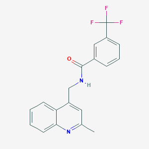 molecular formula C19H15F3N2O B6103483 N-[(2-methylquinolin-4-yl)methyl]-3-(trifluoromethyl)benzamide 