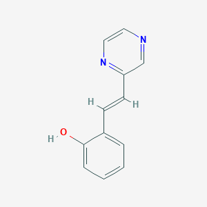(E)-2-(2-(Pyrazin-2-yl)vinyl)phenol