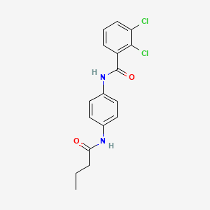 molecular formula C17H16Cl2N2O2 B6103553 N-(4-BUTANAMIDOPHENYL)-2,3-DICHLOROBENZAMIDE 
