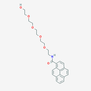 molecular formula C27H31NO6 B610357 Pyrene-PEG5-alcohol 