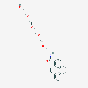 molecular formula C27H31NO6 B610357 Pyrene-PEG5-alcohol CAS No. 1817735-44-6