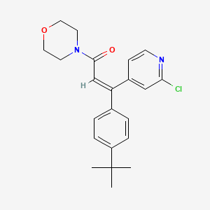 molecular formula C22H25ClN2O2 B610360 嘧菌胺 CAS No. 868390-90-3