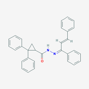 molecular formula C31H26N2O B6103693 N'-(1,3-diphenyl-2-propen-1-ylidene)-2,2-diphenylcyclopropanecarbohydrazide 