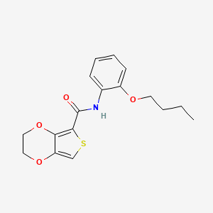 molecular formula C17H19NO4S B6103758 N-(2-butoxyphenyl)-2,3-dihydrothieno[3,4-b][1,4]dioxine-5-carboxamide 