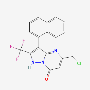 molecular formula C18H11ClF3N3O B610381 QO-40 CAS No. 1259536-70-3