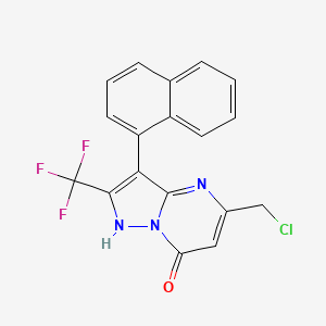 5-(Chloromethyl)-3-(naphthalen-1-yl)-2-(trifluoromethyl)pyrazolo[1,5-a]pyrimidin-7(4H)-one
