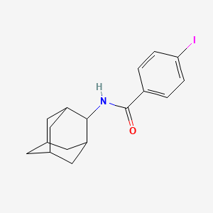 molecular formula C17H20INO B6103898 N-(2-adamantyl)-4-iodobenzamide 