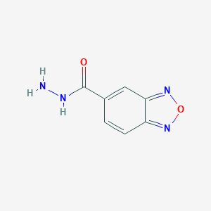 molecular formula C7H6N4O2 B061039 2,1,3-Benzoxadiazole-5-carbohydrazide CAS No. 175203-93-7