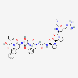 L-Isoleucine, N-methylglycyl-L-arginyl-L-prolyl-L-prolylglycyl-L-phenylalanyl-L-seryl-3-(2-naphthalenyl)-D-alanyl-