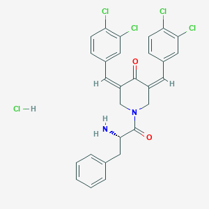 molecular formula C28H23Cl5N2O2 B610398 RA190 