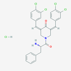 1-(L-phenylalanyl)-3,5-bis(3,4-dichlorobenzylidene)piperidin-4-one hydrochloride