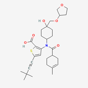 molecular formula C30H41NO6S B610407 Radalbuvir CAS No. 1314795-11-3