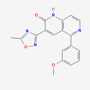 molecular formula C18H14N4O3 B610409 Radequinil CAS No. 219846-31-8